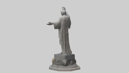 3D model End of Conflict statue model VR / AR / low-poly