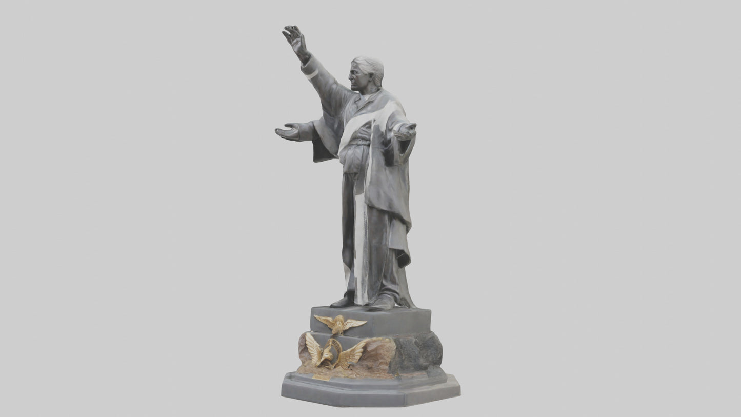 3D model End of Conflict statue model VR / AR / low-poly