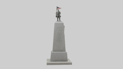 3D model End of War monument model VR / AR / low-poly