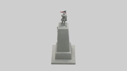 3D model End of War monument model VR / AR / low-poly