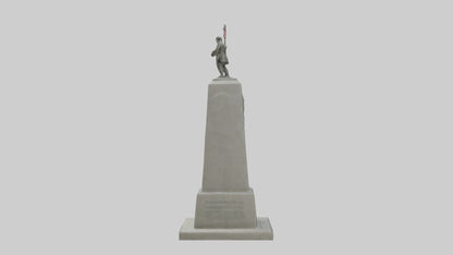 3D model End of War monument model VR / AR / low-poly