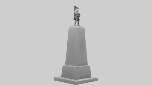 3D model End of War monument model VR / AR / low-poly