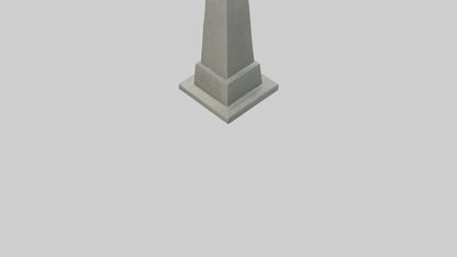 3D model End of War monument model VR / AR / low-poly