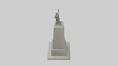 3D model End of War monument model VR / AR / low-poly