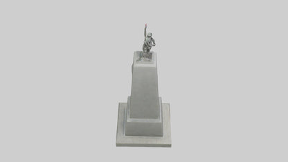 3D model End of War monument model VR / AR / low-poly