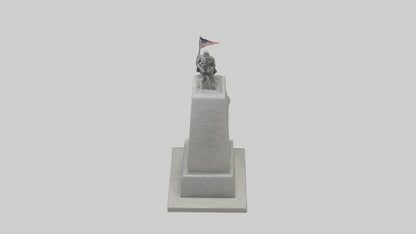 3D model End of War monument model VR / AR / low-poly