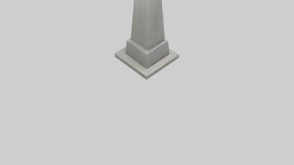 3D model End of War monument model VR / AR / low-poly