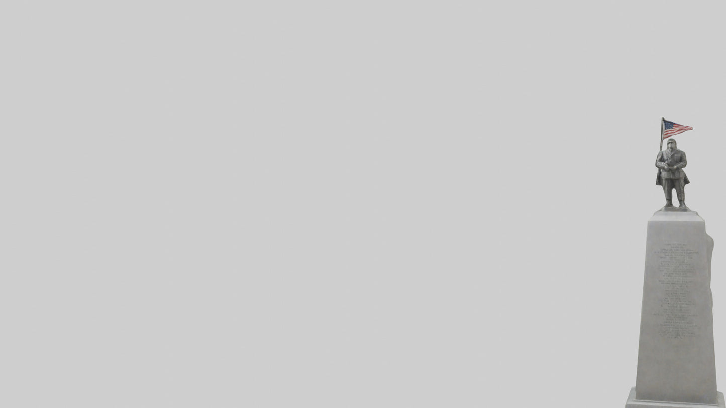 3D model End of War monument model VR / AR / low-poly