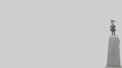 3D model End of War monument model VR / AR / low-poly