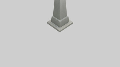 3D model End of War monument model VR / AR / low-poly