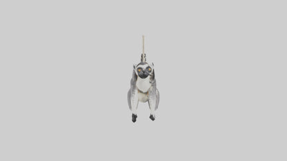 3D model Endangered Lemur swinging model VR / AR / low-poly