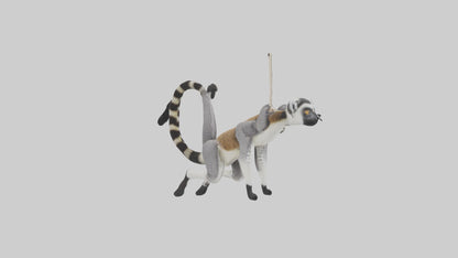 3D model Endangered Lemur swinging model VR / AR / low-poly
