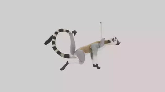 3D model Endangered Lemur swinging model VR / AR / low-poly