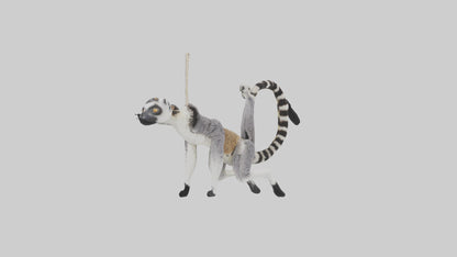 3D model Endangered Lemur swinging model VR / AR / low-poly
