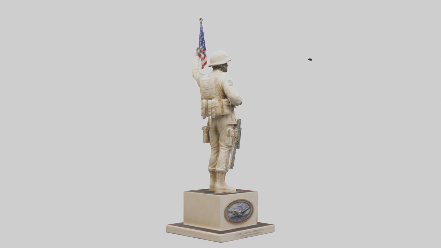 3D model Enduring Freedom statue model VR / AR / low-poly