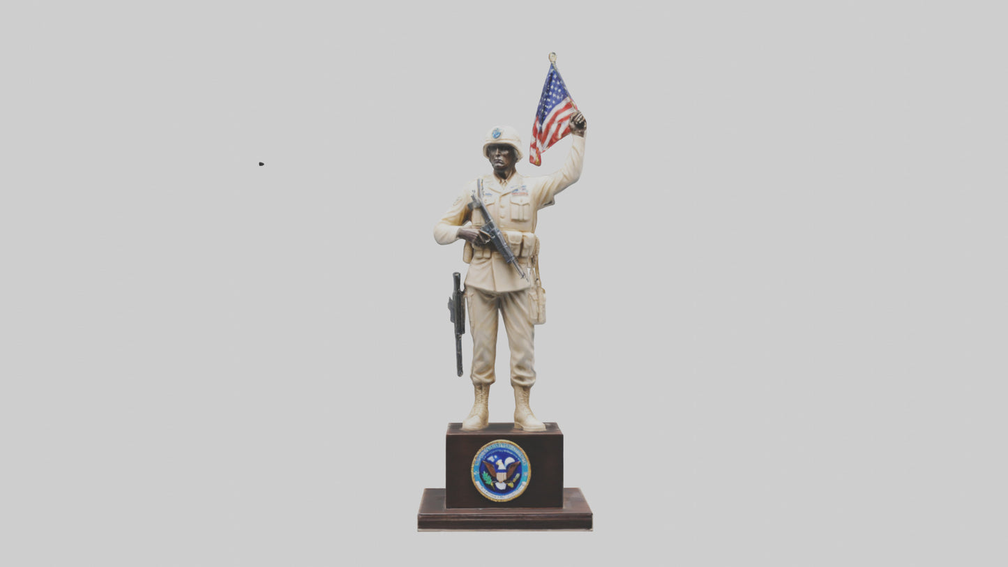 3D model Enduring Freedom statue model VR / AR / low-poly