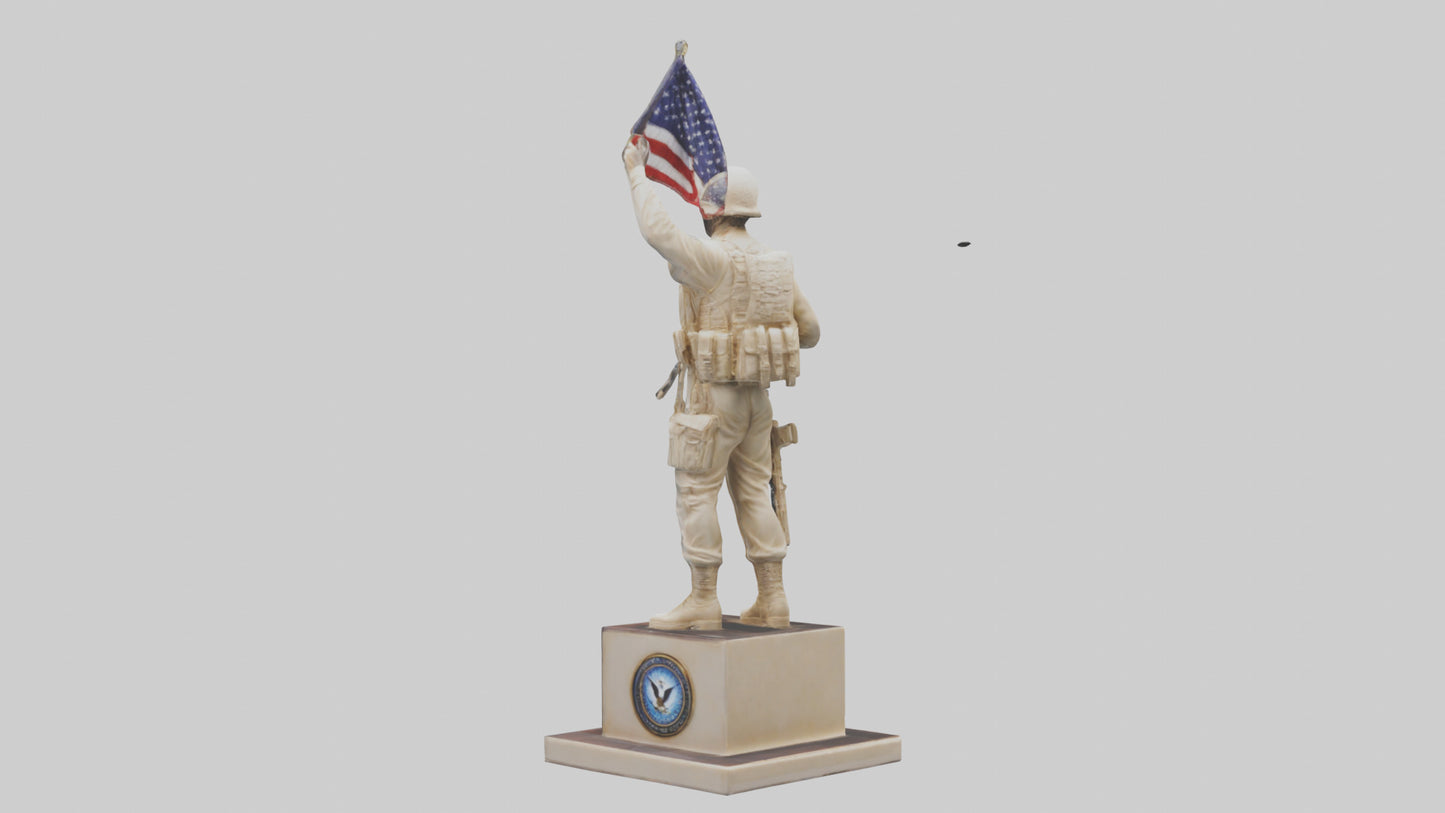 3D model Enduring Freedom statue model VR / AR / low-poly