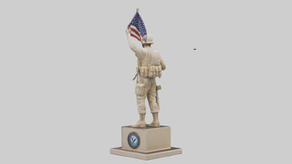 3D model Enduring Freedom statue model VR / AR / low-poly