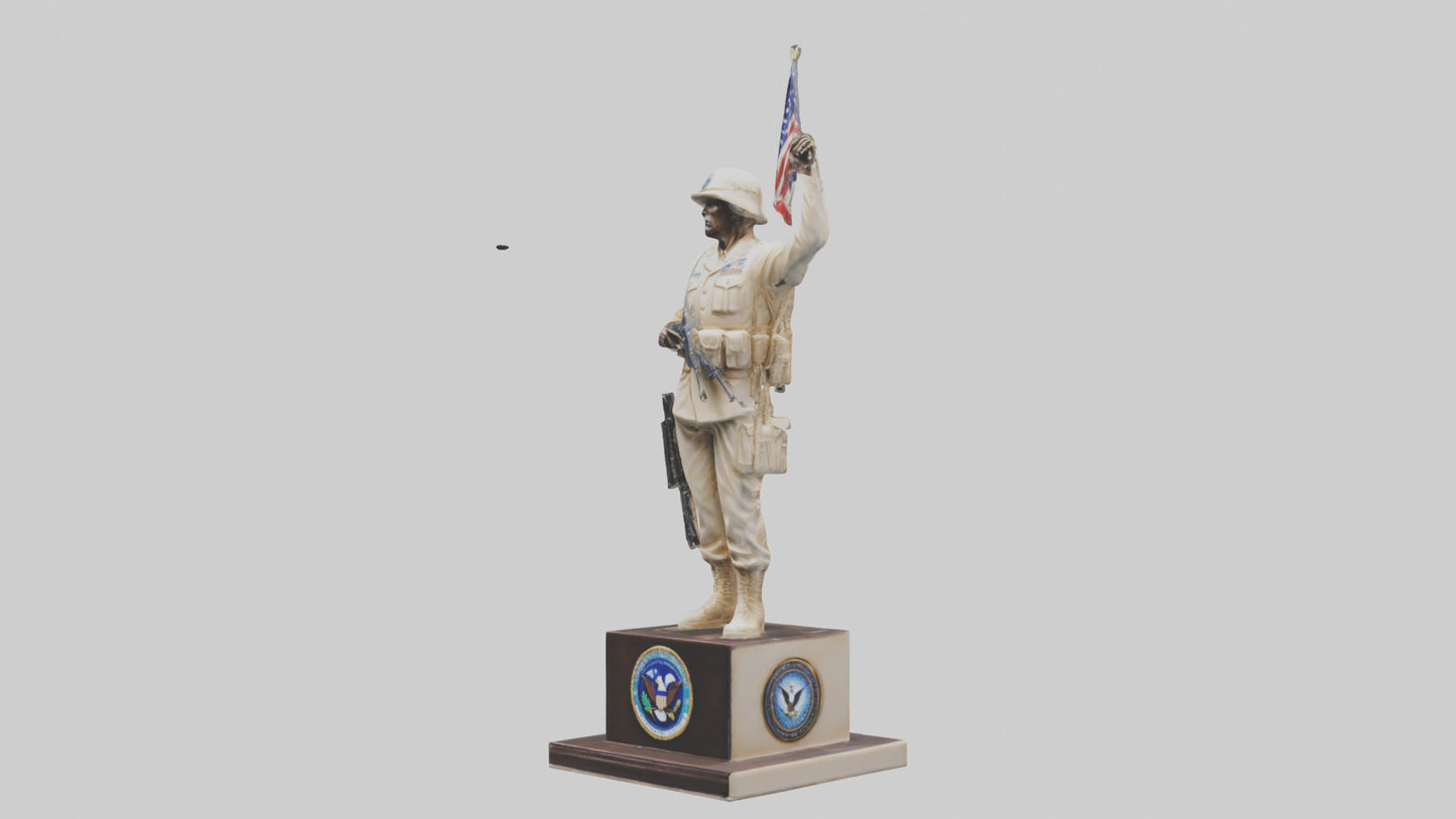 3D model Enduring Freedom statue model VR / AR / low-poly