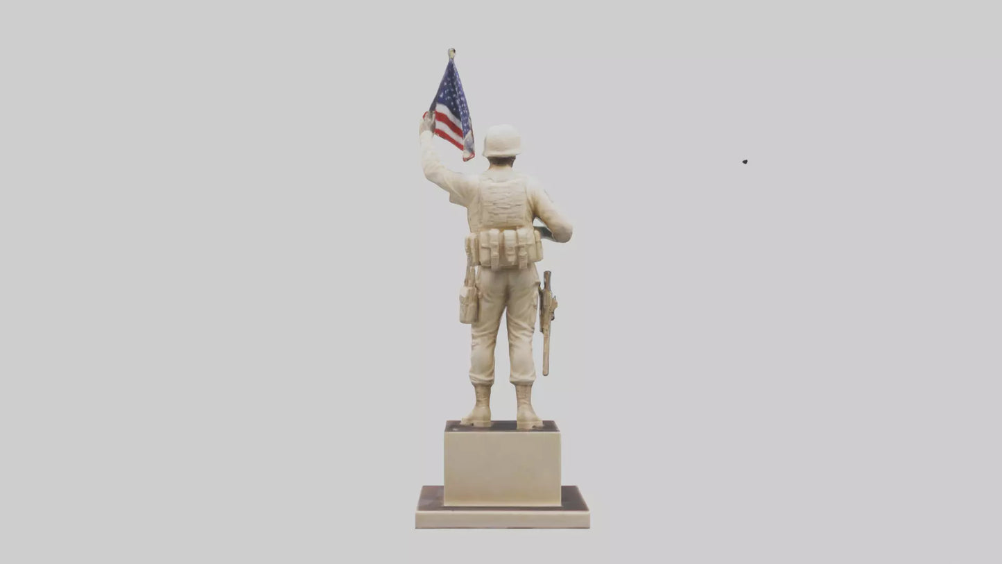 3D model Enduring Freedom statue model VR / AR / low-poly