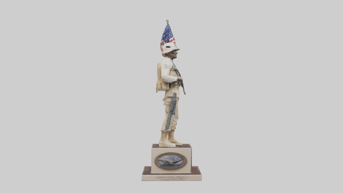 3D model Enduring Freedom statue model VR / AR / low-poly