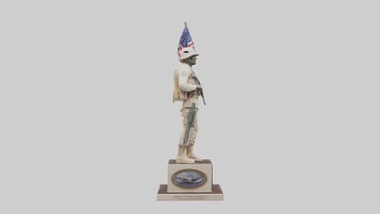 3D model Enduring Freedom statue model VR / AR / low-poly