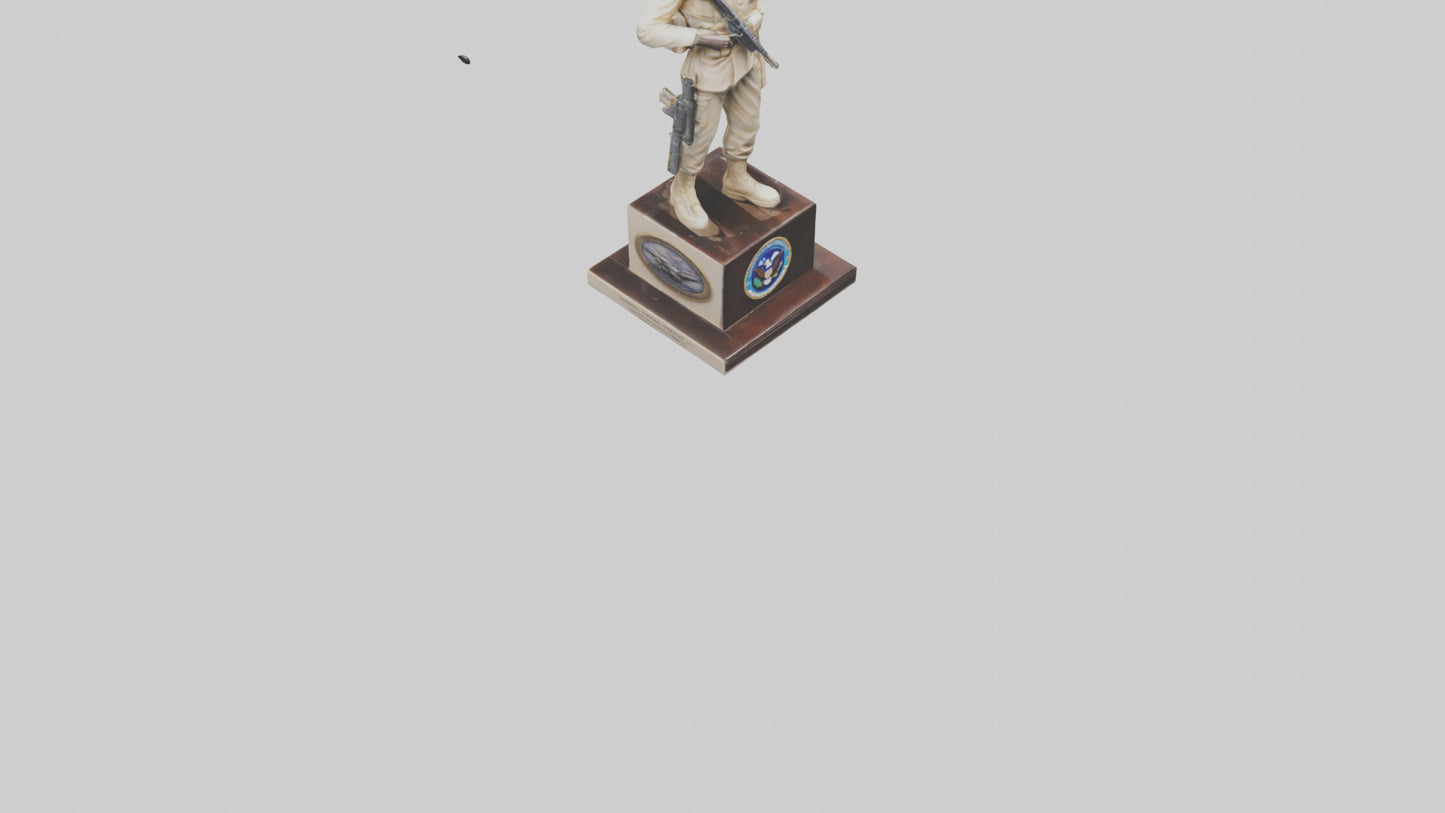 3D model Enduring Freedom statue model VR / AR / low-poly