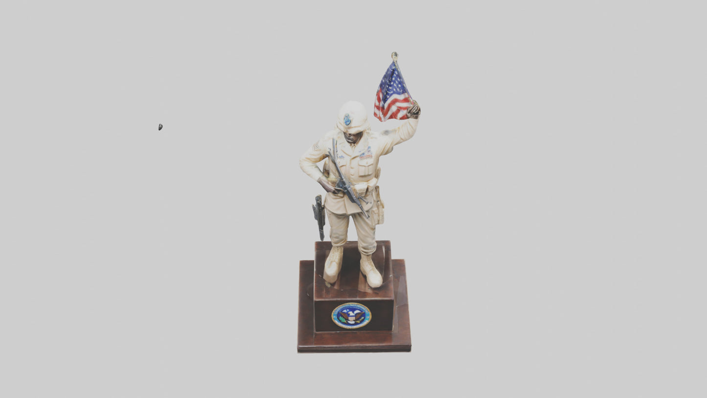 3D model Enduring Freedom statue model VR / AR / low-poly