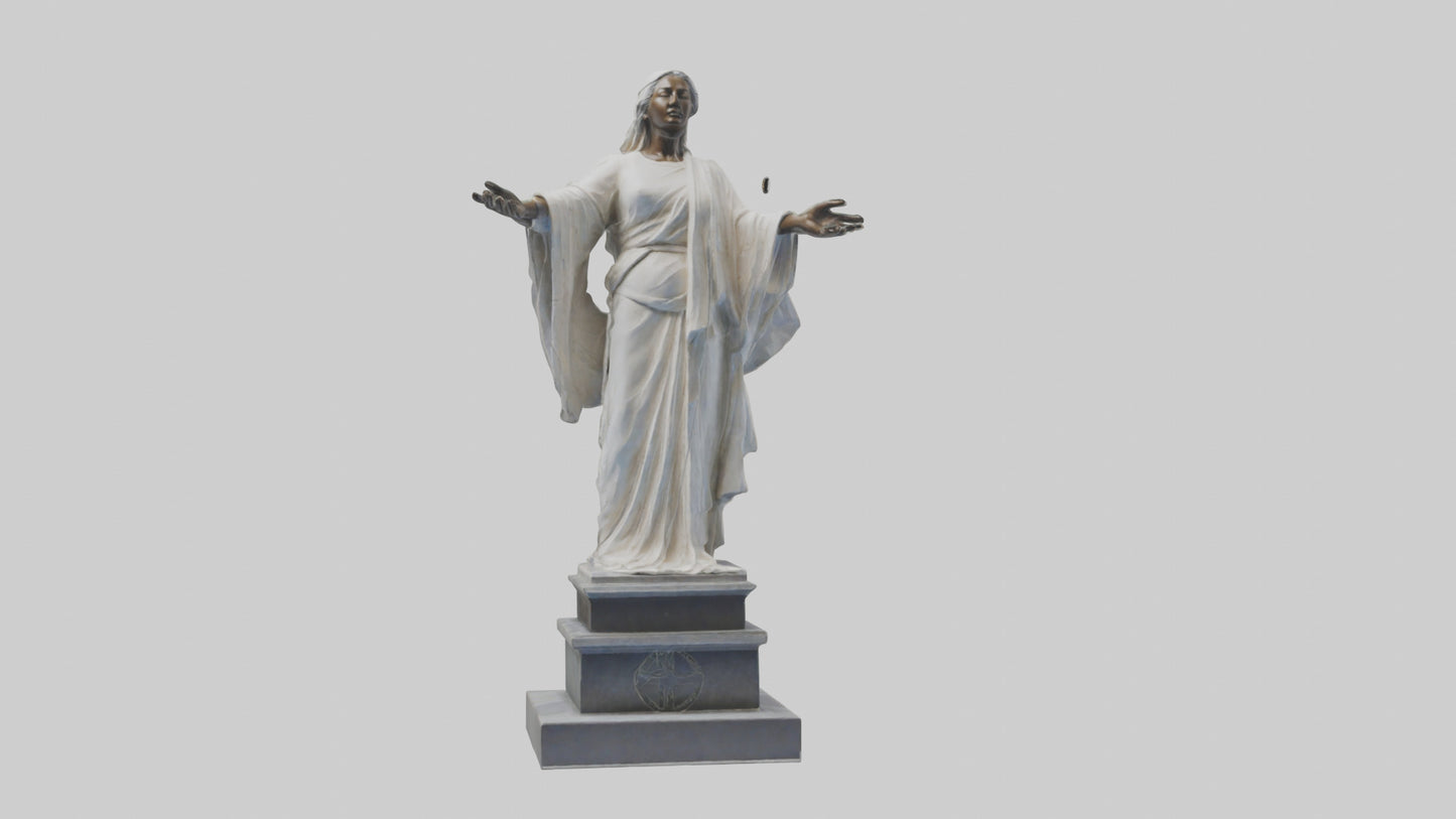 Enduring Peace statue model VR / AR / low-poly