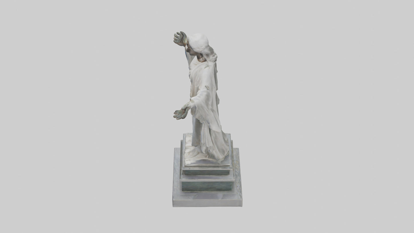 Enduring Peace statue model VR / AR / low-poly