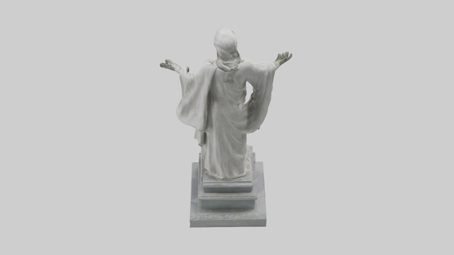 Enduring Peace statue model VR / AR / low-poly