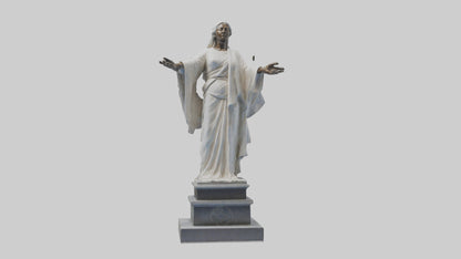 Enduring Peace statue model VR / AR / low-poly