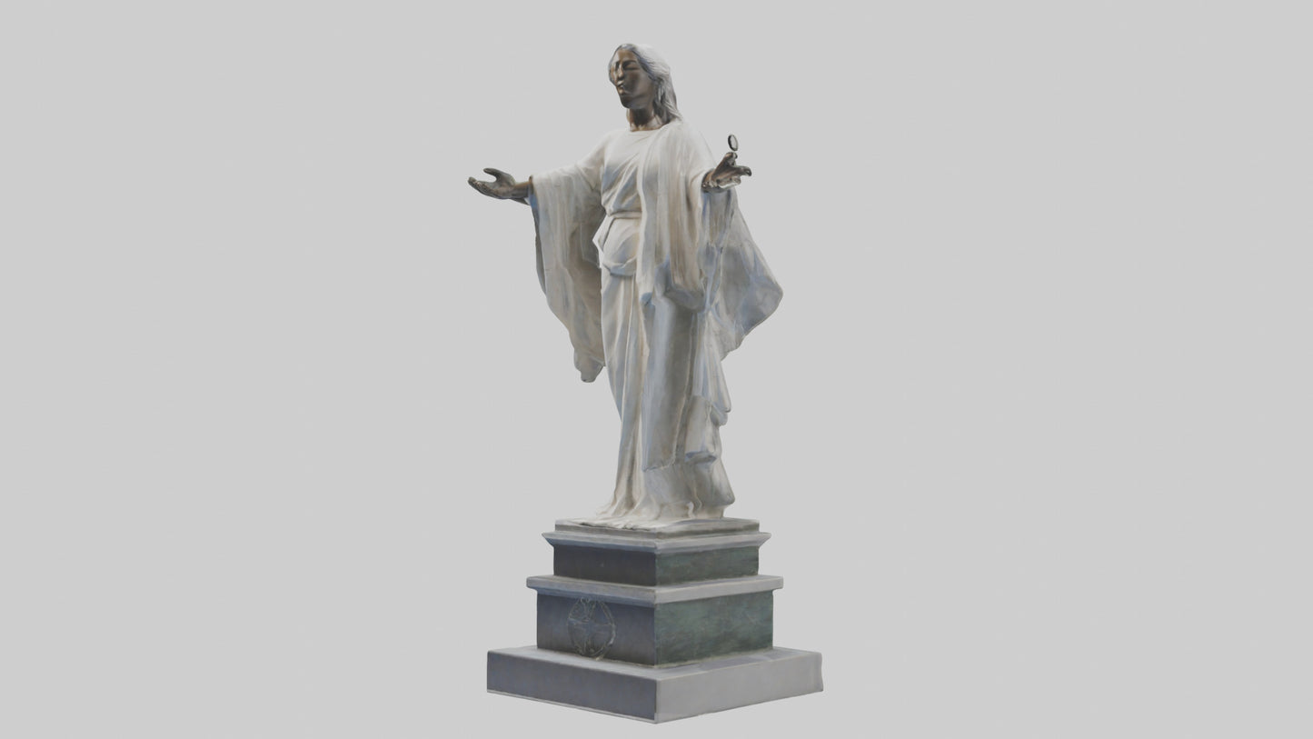 Enduring Peace statue model VR / AR / low-poly