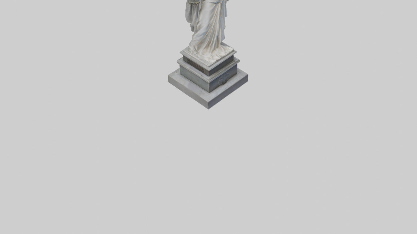 Enduring Peace statue model VR / AR / low-poly