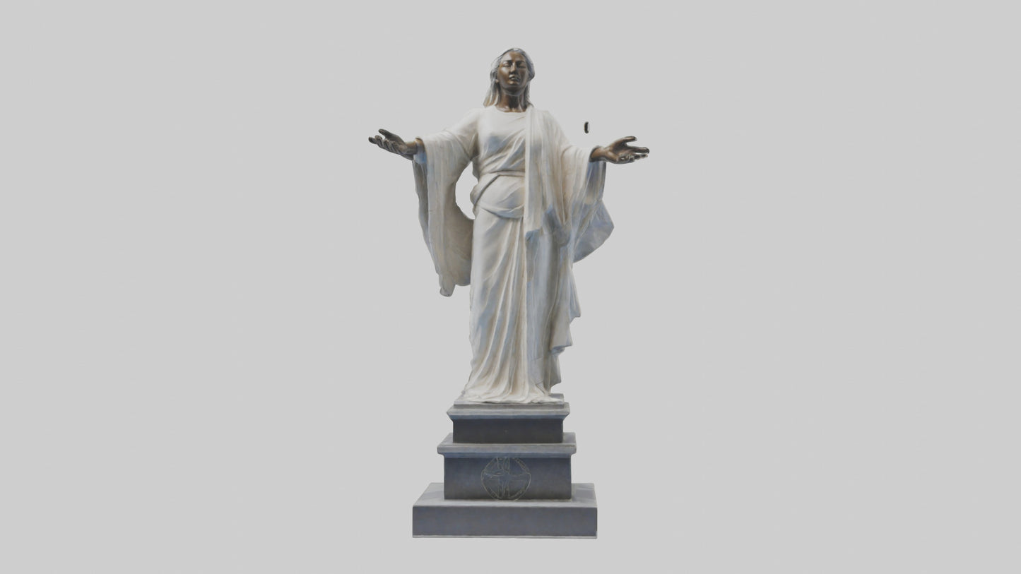 Enduring Peace statue model VR / AR / low-poly