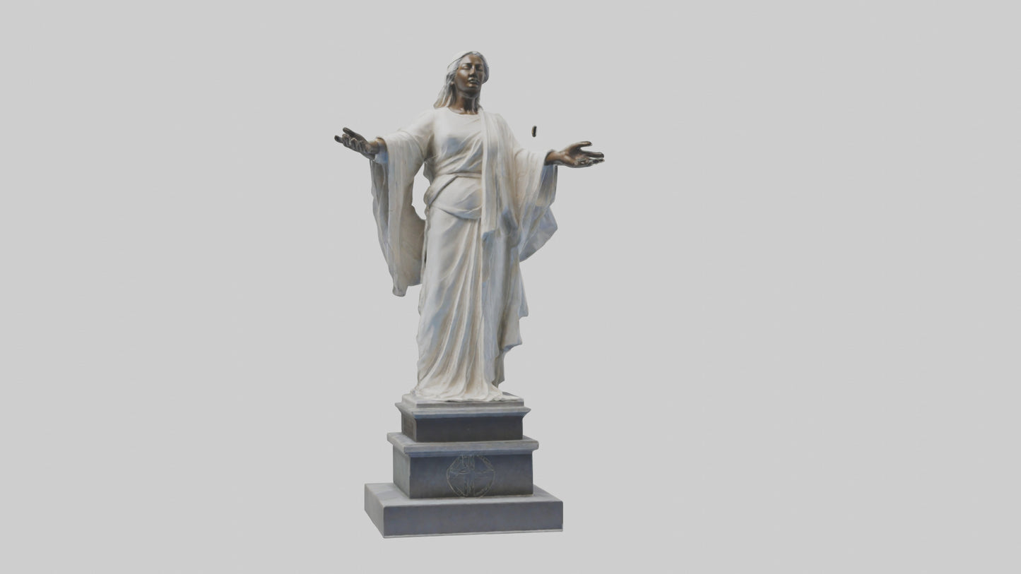 Enduring Peace statue model VR / AR / low-poly