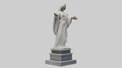 Enduring Peace statue model VR / AR / low-poly