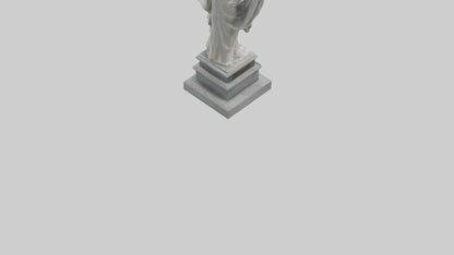 Enduring Peace statue model VR / AR / low-poly