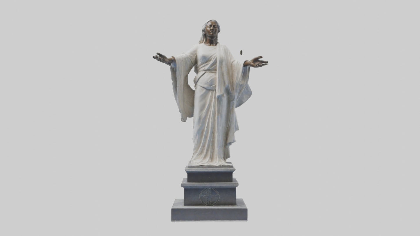 Enduring Peace statue model VR / AR / low-poly