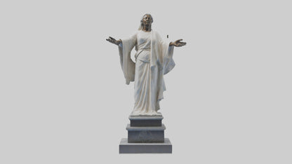 Enduring Peace statue model VR / AR / low-poly