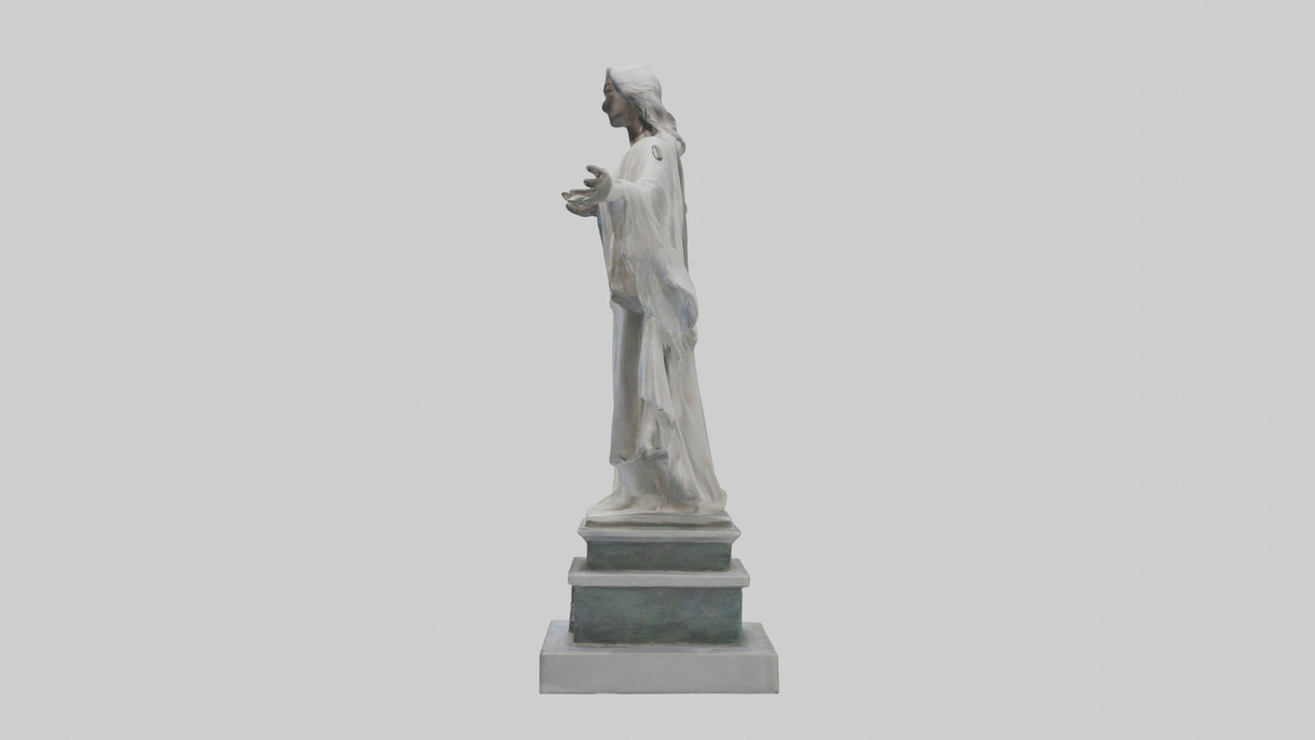 Enduring Peace statue model VR / AR / low-poly
