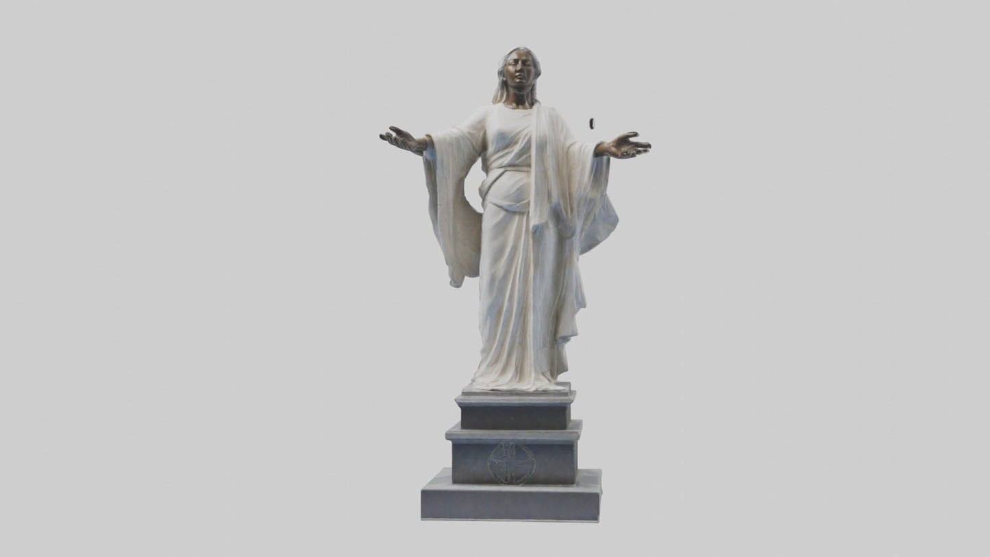 Enduring Peace statue model VR / AR / low-poly