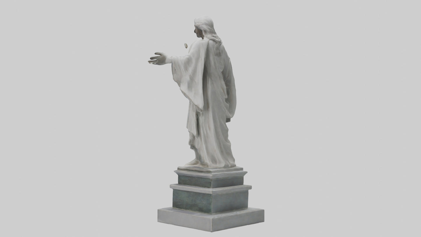 Enduring Peace statue model VR / AR / low-poly