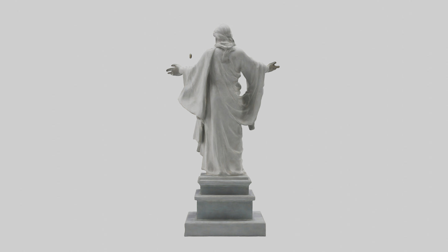 Enduring Peace statue model VR / AR / low-poly