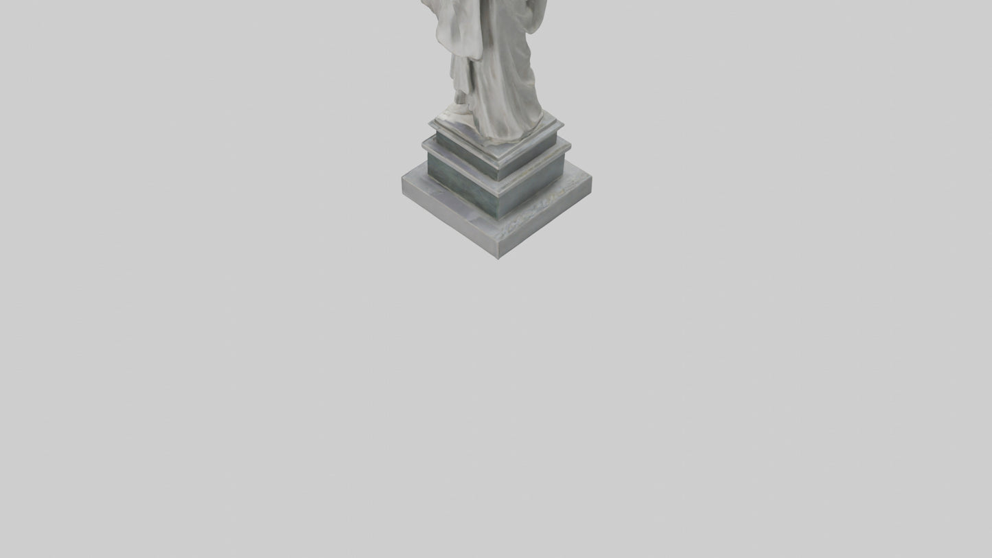 Enduring Peace statue model VR / AR / low-poly