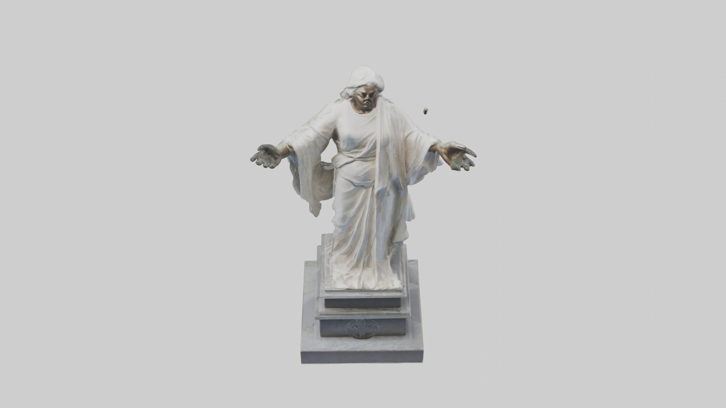 Enduring Peace statue model VR / AR / low-poly