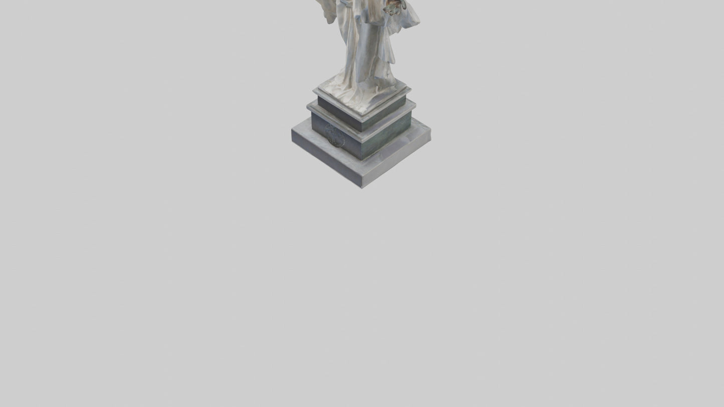 Enduring Peace statue model VR / AR / low-poly