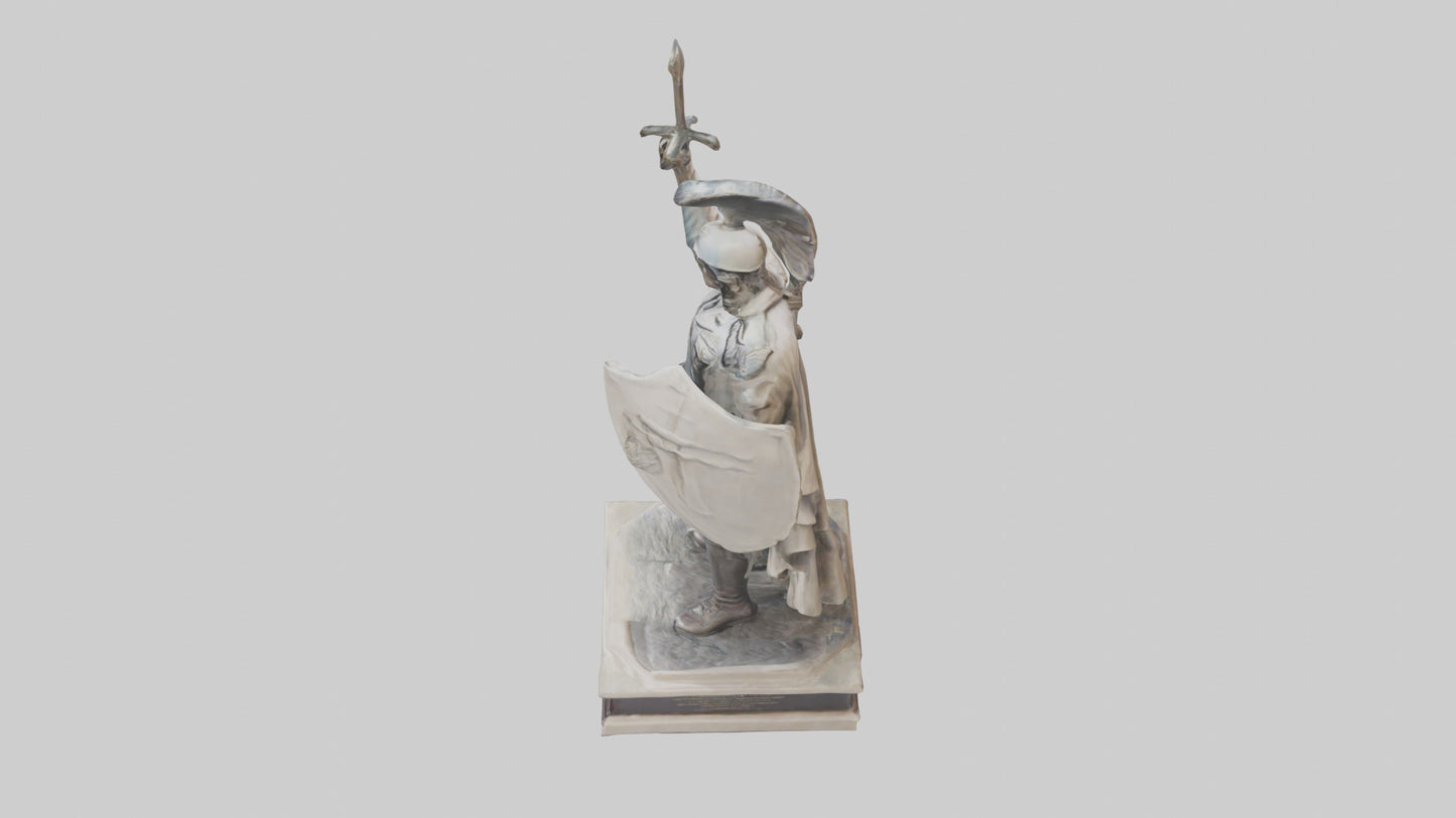 3D model Enduring Valor statue model VR / AR / low-poly