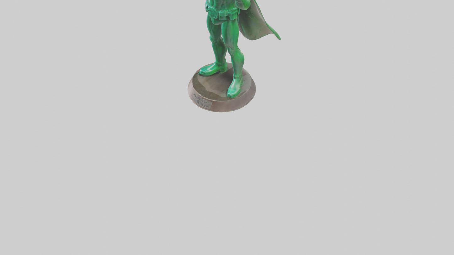 3D model Energy Conservation Hero Statue model VR / AR / low-poly