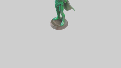 3D model Energy Conservation Hero Statue model VR / AR / low-poly